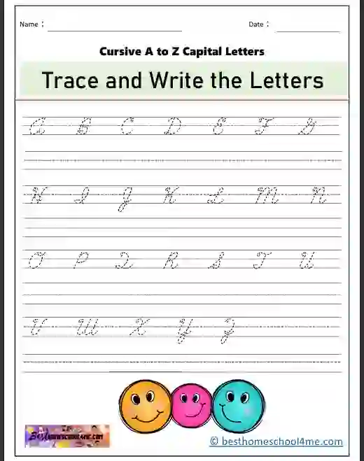 All Lowercase Cursive Letters a To z Writing Worksheets