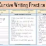 cursive writing poem practice sheets