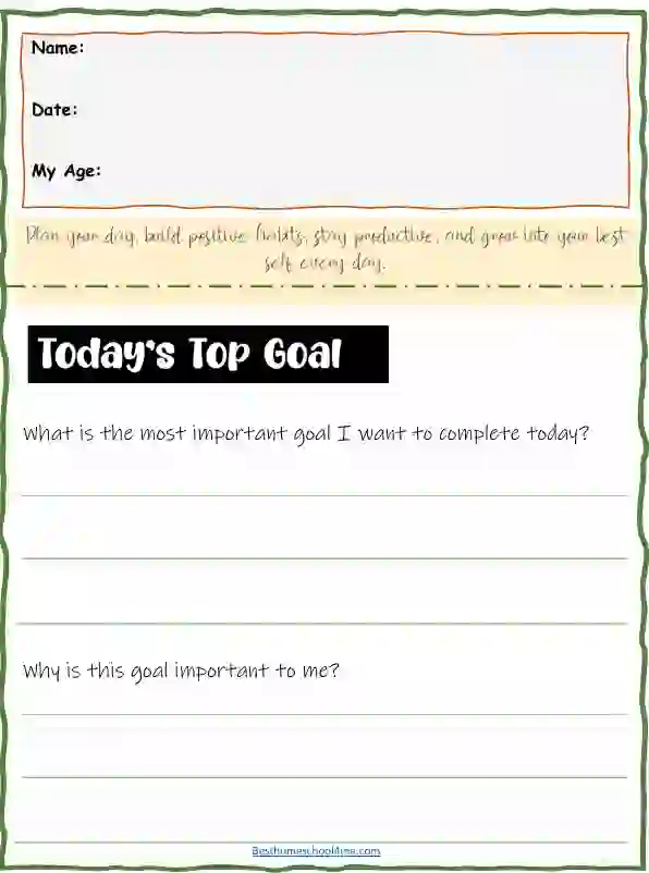 goal tracker worksheet for students
motivational worksheets for kids