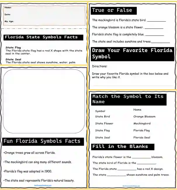 Florida kindergarten activities
Florida elementary worksheets
homeschool Florida activities