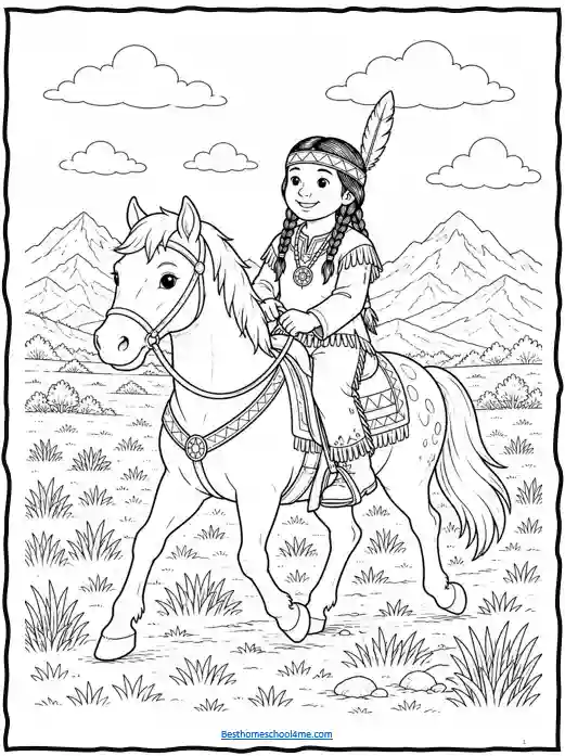 Native American nature coloring pages printable
Native American traditional clothing coloring pages