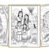 Native American cultural coloring printables for elementary students