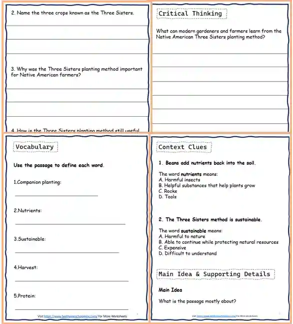 Informational text about Native Americans