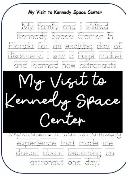 printable English handwriting tracing paragraphs