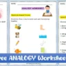 printable analogy worksheets